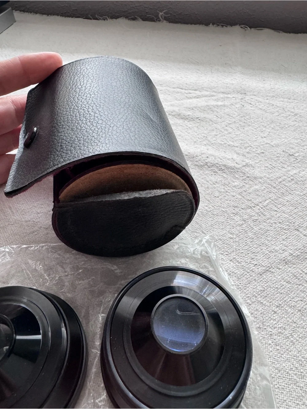 Vintage Vivitar Wide-Angle and Telephoto Auxiliary Lens Set with Case